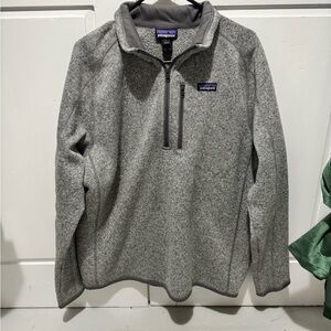 Patagonia Heather Gray Fleece Pullover